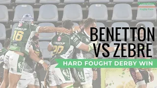 Benetton Rugby Highlights VS Zebre - 2nd Rainbow Cup Win - 20-25