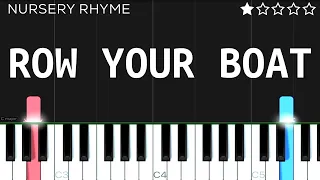 Nursery Rhyme - Row Your Boat | EASY Piano Tutorial