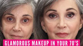 Glamorous Makeup In Your 70's (Mature Skin Makeup Tutorial) 🎉 Fierce Aging with Nikol Johnson