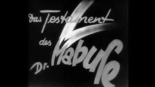 Das Testament Des Dr  Mabuse Fritz Lang, 1933 English Subtitles