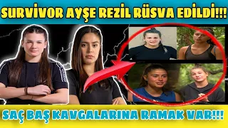 SURVİVOR AYŞE REZİL RÜSVA EDİLDİ!!! SAÇ BAŞ KAVGALARINA RAMAK KALDI...