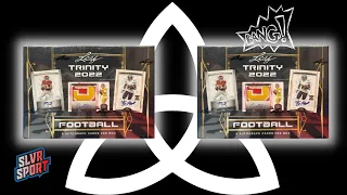 💥 ANOTHER 1/1 💥 2022 Leaf Trinity Football Hobby Box (X2) - 10 AUTOS!