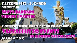 PATERNO' (Ct) - Santa BARBARA V.M. 2020 - VACCALLUZZO EVENTS (Daylight Show)