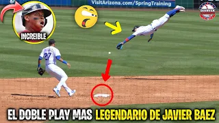 El LEGENDARIO DOBLE PLAY de JAVIER BAEZ que SORPRENDIÓ al MUNDO | MLB