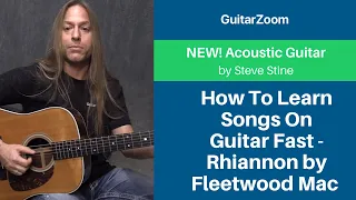 How To Learn Songs On Guitar Fast - Rhiannon by Fleetwood Mac Example | Acoustic Guitar Lesson
