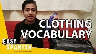 WHAT DO I PACK WHEN I TRAVEL? (CLOTHING VOCABULARY) | Super Easy Spanish 23