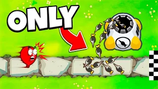 Using only Towers that Place things on the track in BTD 6!