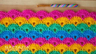 Shell Stitch Crochet Pattern - How to Crochet a Shell Stitch - Crochet Tutorial