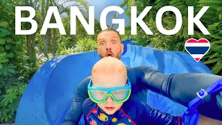 This BANGKOK Water Park is ON TOP OF A MALL! 🇹🇭 Family Fun at Pororo Aqua Park Bang Na