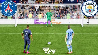 FIFA 24 | Mbappe vs Haaland | PSG vs Manchester City | UCL FINAL Penalty Shootout - PS5 Gameplay