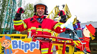 Blippi's Fire Truck Joyride Extravaganza | [BLIPPI] | Kids TV Shows | Cartoons For Kids | Fun Anime