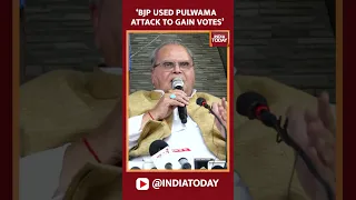 BJP Government Used Pulwama Attack To Gain Votes: Former J&k Governor Satya Pal Malik