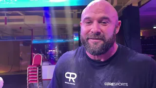 DAVE CHAFFEE AFTER VITALY LALETIN MATCH