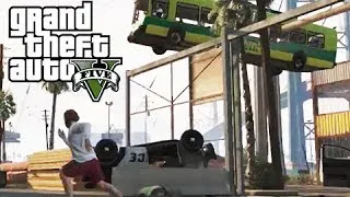 GTA 5 Online Fence Glitch Launches, the Hover Bus and the Epilepsy Truck