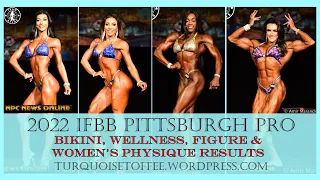 2022 IFBB Pittsburgh Pro Bikini, Wellness, Figure, and Women's Physique Results