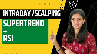 Supertrend + RSI Strategy | Easiest Intraday/Scalping strategy for beginners | CA Akshatha Udupa