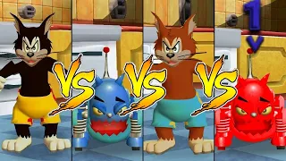 Tom and Jerry in War of the Whiskers Robot Cat Vs Butch Vs Robot Cat Vs Butch (Master Difficulty)