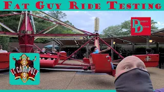 Le Catapult - Fat Guy Ride Testing at Busch Gardens Williamsburg