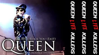Queen - We Will Rock You [Fast] (Live Montage 1977-1979)