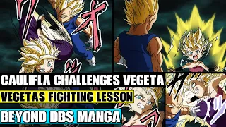 Beyond Dragon Ball Super: Vegeta Fights Caulifla In Universe 7! Cauliflas Will To Surpass Vegeta!