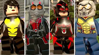 Evolution of Wasp in LEGO Marvel Videogames