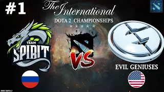 СПИРИТ ПРОТИВ ЗЛЫХ ГЕНИЕВ! | Spirit vs Evil Geniuses #1 (BO2) The International 2023