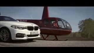 BMW G30 ПРОТИВ ВЕРТОЛЁТА