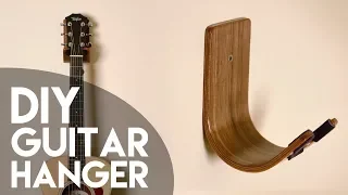 DIY Guitar Hanger // Bent Wood Lamination How To - Woodworking