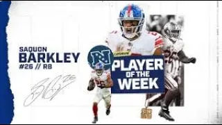 Saquon Barkley highlights week 1-4 of the 2022-23 NFL season