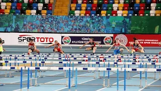 60mH Women, Final, Balkan Indoor U20 Championships, Istanbul TUR