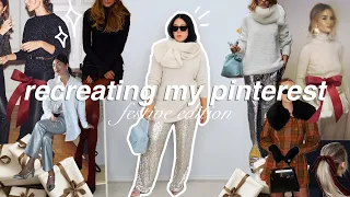 Recreating pinterest outfits *festive edition*🎄🎀 using clothes I already own! SHOP YOUR CLOSET