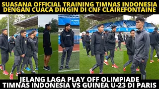 OFFICIAL TRAINING TIMNAS JELANG VS GUINEA! BEGINI WAJAH PEMAIN TIMNAS DITENGAH CUACA DINGIN DI PARIS