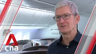 Apple CEO Tim Cook visits Singapore Airlines