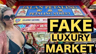 Fake Luxury & Designer Imposters at Petaling Street /Jalan Petaling Market in Kuala Lumpur, Malaysia