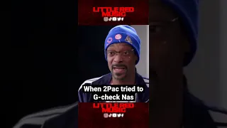 When 2Pac tried to G-check Nas #shorts #2pac #nas #snoopdogg #snoopdog #check #beef #littleredmusic