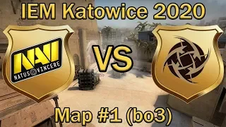 МАТЧ на ВЫЛЕТ для НАВИ | Navi vs NIP Map #1 bo3 Mirage | IEM Katowice 2020 by Neosporimiy