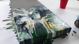 Acrylic Pouring 'Calm Chaos' - Gorgeous Fluid Abstract Painting Demo