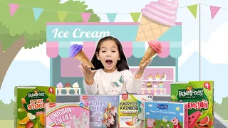 Lauren eating colourful Ice Creams | Pretend Play Kids Story