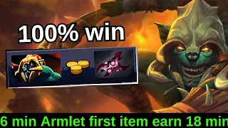 Smurfıng Huskar top Rank 6 Min Armlet first item earn 18 Min dota2 #dota2 #huskar #smurf