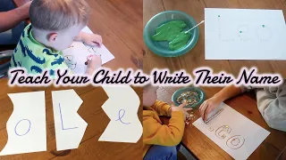 HOW TO TEACH YOUR CHILD TO WRITE THEIR NAME IN A WEEK | TIPS HACKS AND GAMES | ellie polly