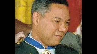 Colin Powell Awarded His 2nd Presidential Medal of Freedom by President Clinton