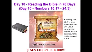Day 10 Reading the Bible in 70 Days  70 Seventy Days Prayer and Fasting Programme 2022 Edition
