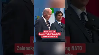 Biden calls Zelensky 'Vladimir' during NATO remarks in latest gaffe #shorts