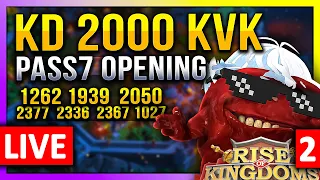 Pass7 Opening: KD 2000 KVK 🔥 LIVE! 🔴 #C11446, #2000 #1262 #1939 #2050 #2377 #2336 #2367 #1027