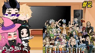 black clover react to Fairy tail#2/?||Gacha Life||