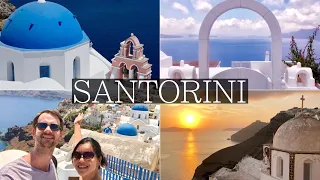4 Beautiful Days in SANTORINI Vlog - Thira, Oia, Blue Domes, Sunsets, Volcano Tour, Greece