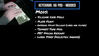 Keychron K6 Pro: Sound Comparison - Stock vs Modded