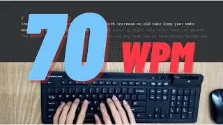 70 wpm - What 70 words per minute looks like