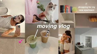 moving vlog !!  📦 moving into my new apartment,  homewares shopping, + empty apartment tour