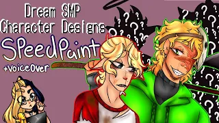 [ Dream SMP ] Character Designs | Speedpaint + Voiceover